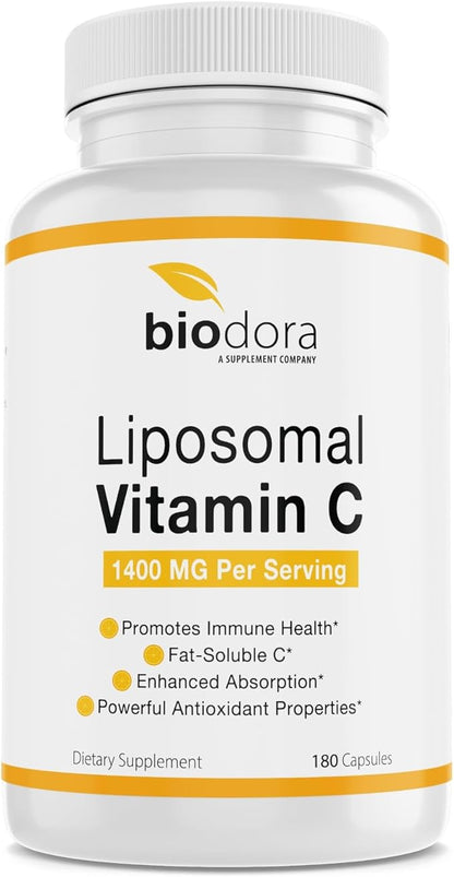 Liposomal Vitamin C, Healthy Immune System, 1400mg Per 180 Capsules