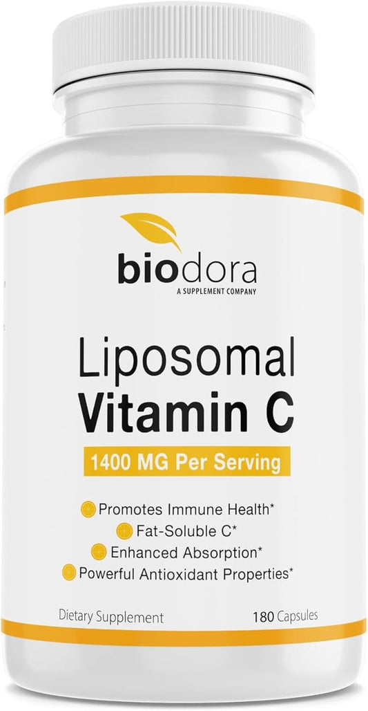 Liposomal Vitamin C, Healthy Immune System, 1400mg Per 180 Capsules