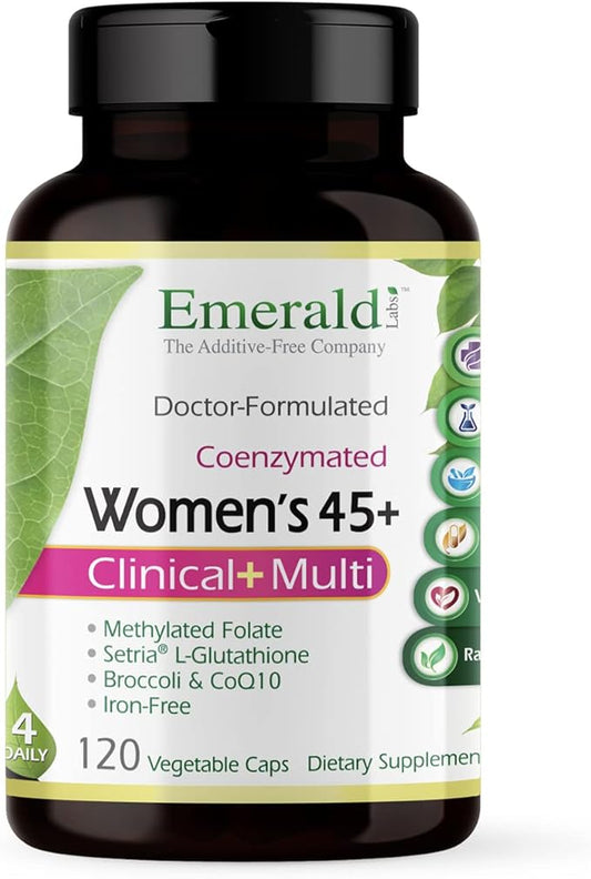 Emerald Labs Women's 45+ Clinical Multi CoQ10, B 120 Vegetable