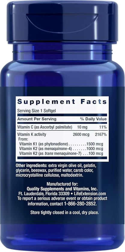 Life Extension Super K, 90 Softgels (Pack of 2)