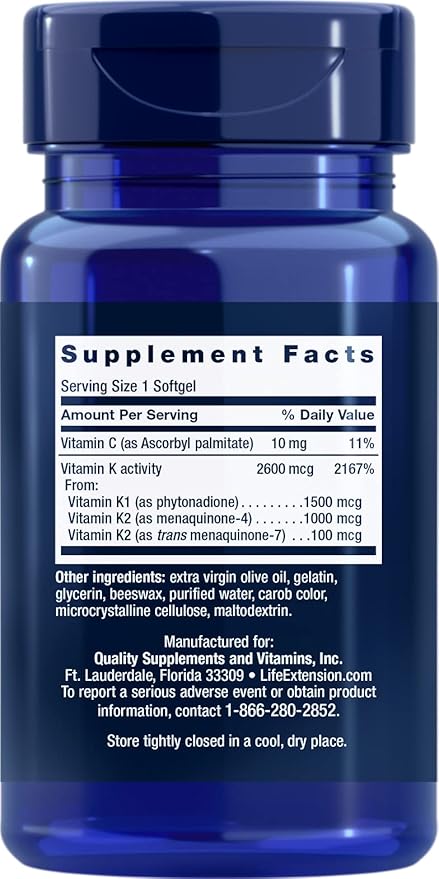 Life Extension Super K, 90 Softgels (Pack of 2)