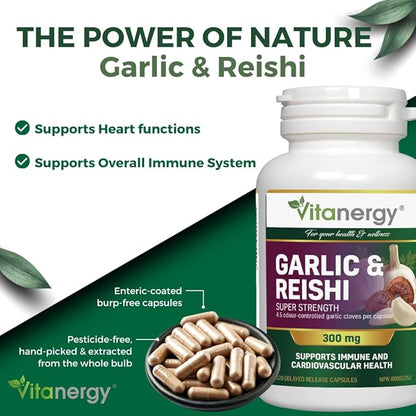 Garlic & Reishi Capsules 120 Vegan