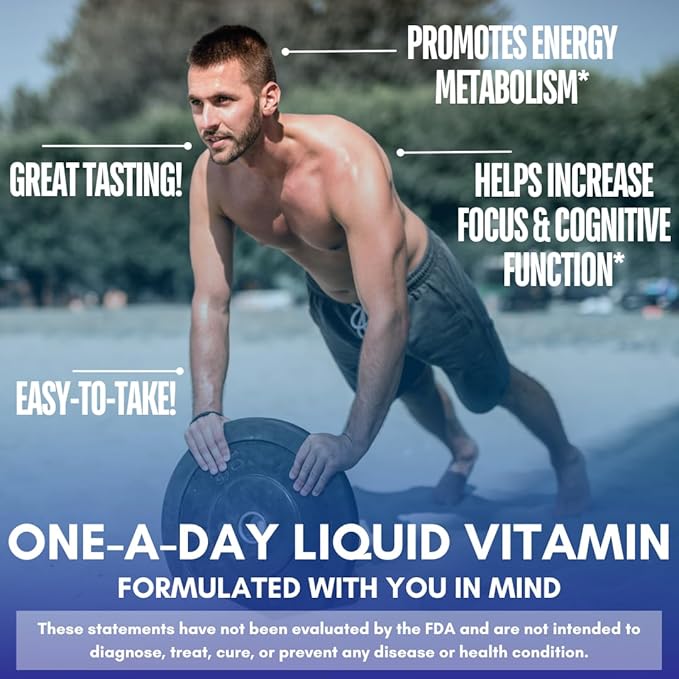Premium Liquid B Complex Vitamin- Fast 8 B-vitamins, 16oz, 32 32 Serv