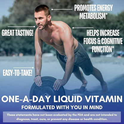 Premium Liquid B Complex Vitamin- Fast 8 B-vitamins, 16oz, 32 32 Serv