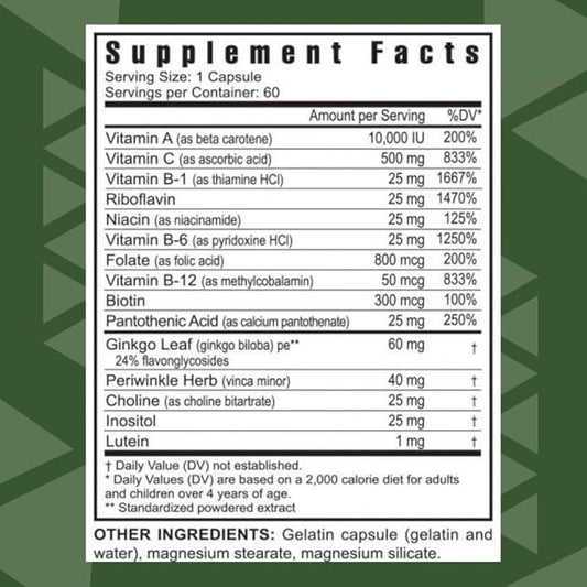 Youngevity Ultimate Memory FX™: Ginkgo Leaf, (60 Capsules)