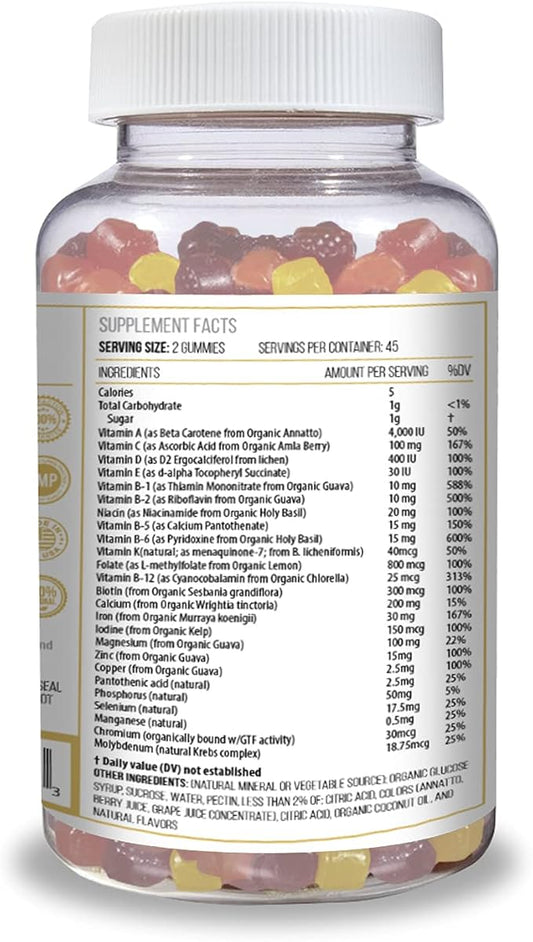 ACTIF Organic Bariatric Gummies with 25+ 90 Count