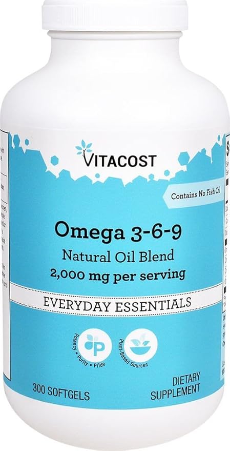 Vitacost Omega 3-6-9 Natural Oil Blend 2000 mg 300 Softgels