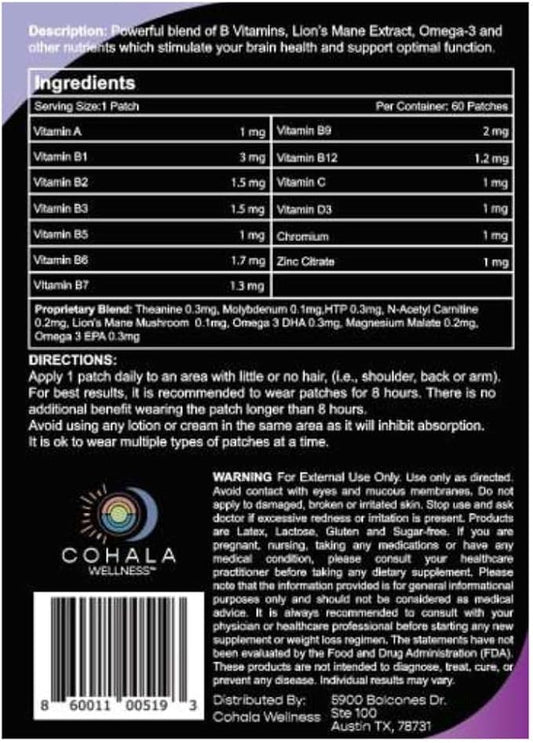 Focus Patch (60 Day Supply) 3 Citric 60 Patches