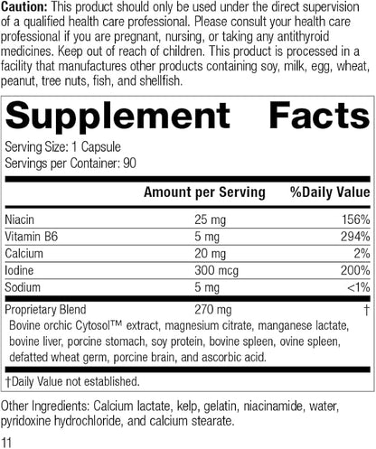 Standard Process Min-Chex B6, Niacin, 90 Capsules