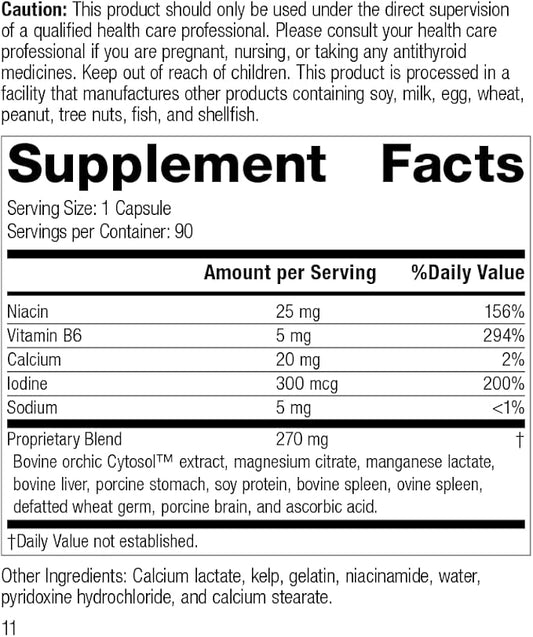 Standard Process Min-Chex B6, Niacin, 90 Capsules