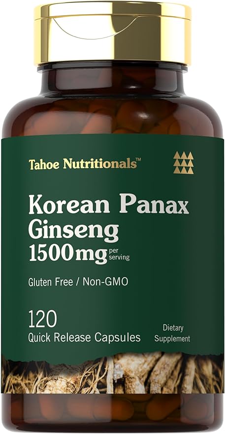 Carlyle Korean Panax Ginseng 1500mg | 120 Capsules