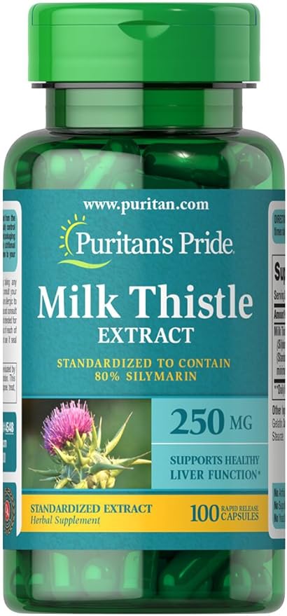Puritan's Pride Milk Thistle Standardized 250 100 Count