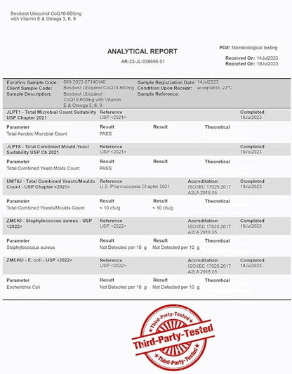 Ubiquinol CoQ10-600mg-Softgel, Active Coq10 Ubiquinol Supplement 3, 6, 6, 9, 9, High Absorption-Coenzyme-Q10, Powerful 600 Count