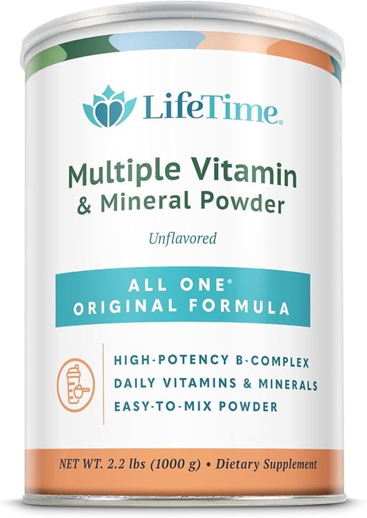 allOne Multiple Vitamin & Mineral Powder, Original Formula, Once Daily Multivitamin, Mineral & Amino Acid Supplement, 8g Protein (66 Servings) (66 Servings)