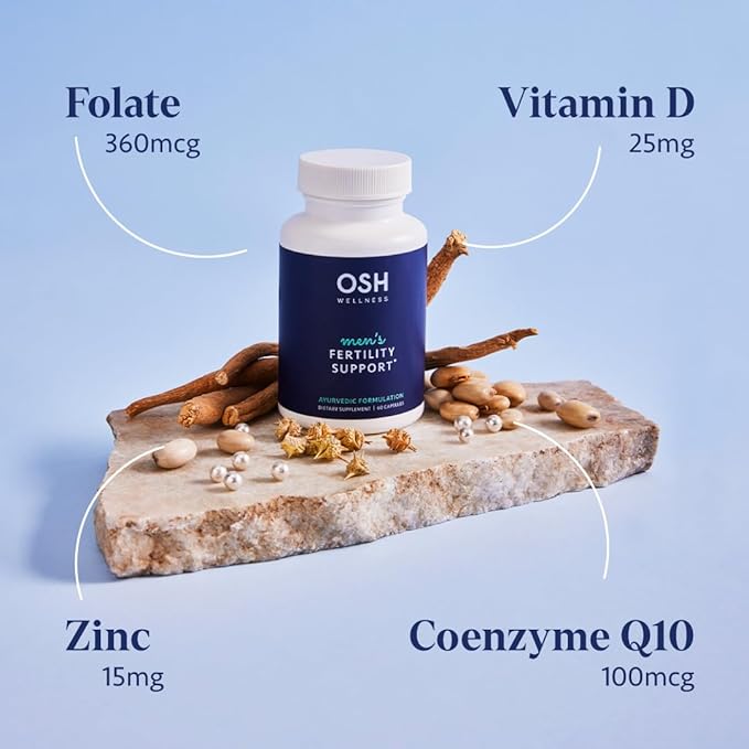 Osh Wellness Men's Fertility Support CoQ10 & 60 Count