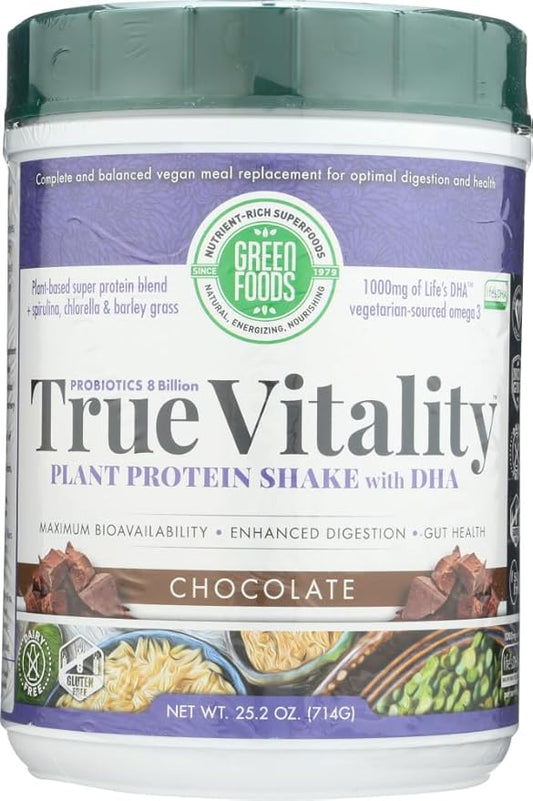 Green Foods True Vitality, Chocolate, 25.2 Ounce