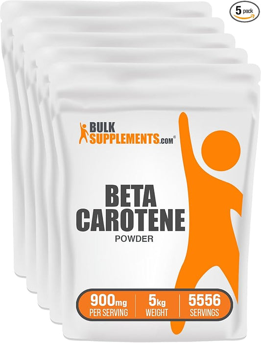 BulkSupplements.com Beta Carotene Powder (5 Kilograms 11 lbs)