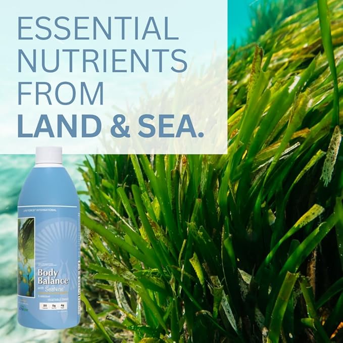 Youngevity Body Balance Land & Sea Plant Based Nutrition - Sea Vegetables, Kelp, Nori, Honey, Aloe Vera, and More - 75+ Nutrients w/Vitamins, Minerals, Amino Acids - (32 Fl Oz) (2)
