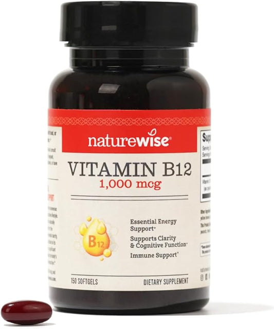 NatureWise Vitamin B12 1000 mcg 150 Softgels[5-Month Softgels[5-Month Supply]