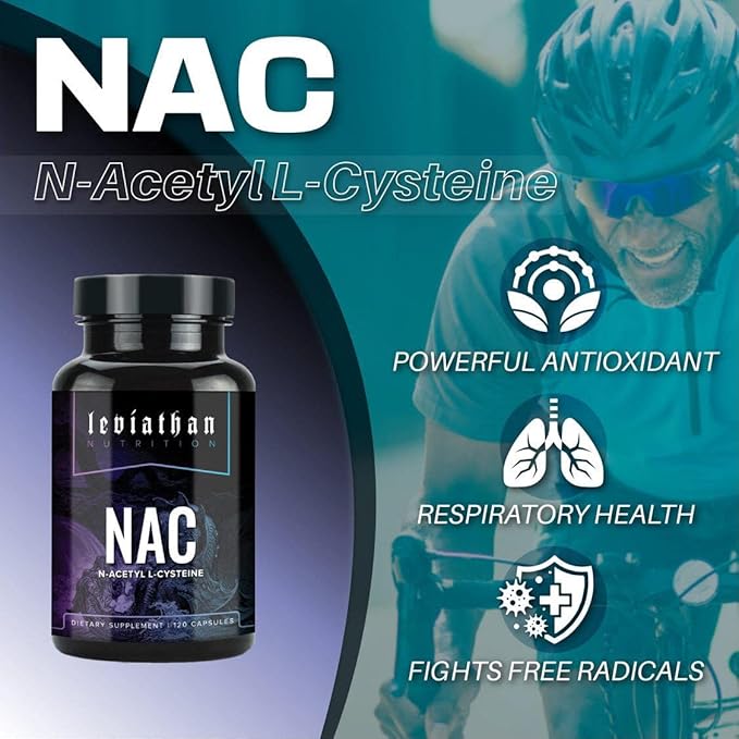 NAC Supplement N-Acetyl Cysteine for Lung, 600mg, 120 120 Capsules