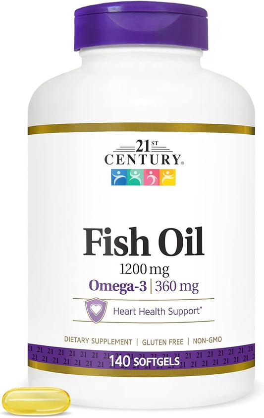 21st Century Fish Oil 1200 mg 140 Count