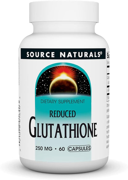 Source Naturals Glutathione, Supplement for Liver 250mg - 60 Capsules
