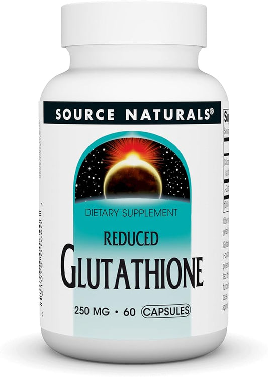 Source Naturals Glutathione, Supplement for Liver 250mg - 60 Capsules