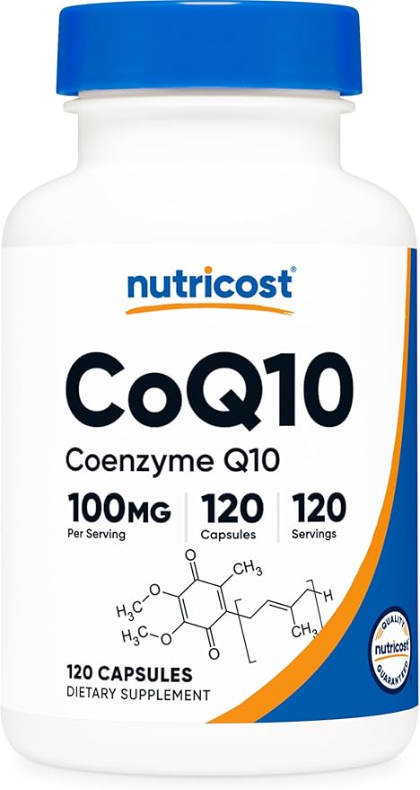Nutricost CoQ10 100mg, 120 Vegetarian Capsules, 120 Servings Q10