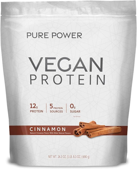Dr. Mercola Vegan Protein, Sweet Cinnamon, 24.3 Ounces (1 lb. 8.3 Ounces)