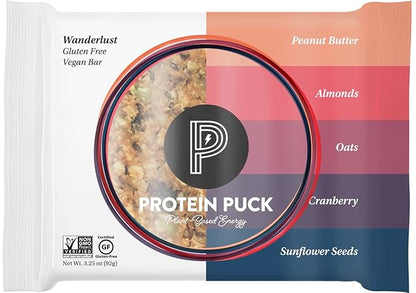 Protein Puck Plant Based Bars 12 grams 4 Count (1 Pack)