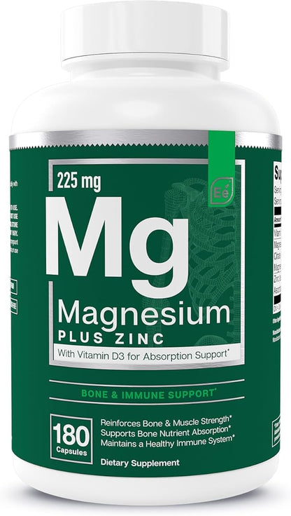 Essential Elements Magnesium & Zinc D3 for 200mg - 3 Month