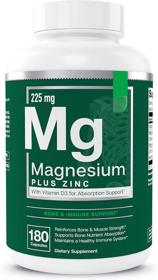 Essential Elements Magnesium & Zinc D3 for 200mg - 3 Month