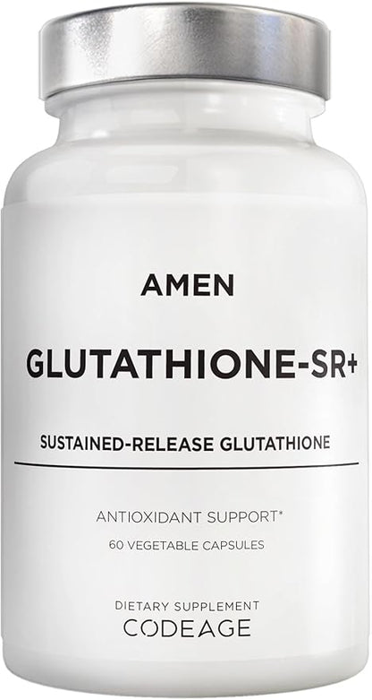 Amen Glutathione-SR+ Advanced Sustained-Release Supplement 2-Month Supply 60 Capsules