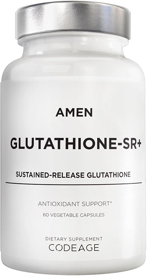Amen Glutathione-SR+ Advanced Sustained-Release Supplement 2-Month Supply 60 Capsules