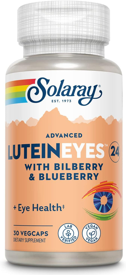 SOLARAY Advanced Lutein Eyes 24mg 30 Servings, 30 VegCaps