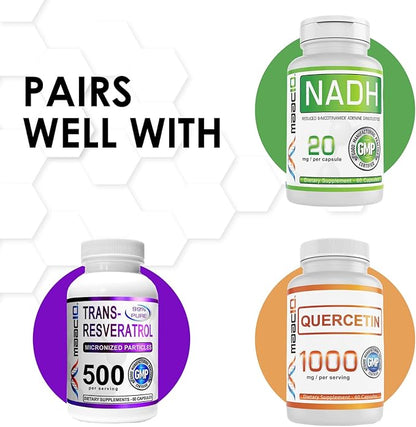 MAAC10 100mg CoQ10 (60 Capsules) Q10 for (60 Day