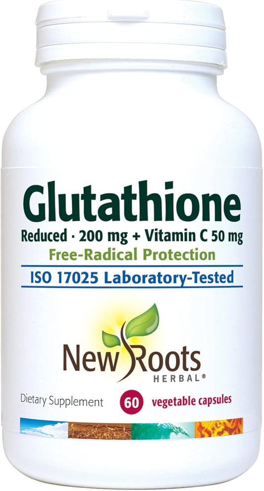 NEW ROOTS HERBAL Glutathione Supplement, 200 (60 Veg