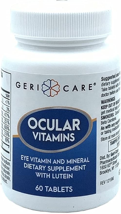 GERI CARE PHARM Essential Eye Multivitamin 60 Tablets
