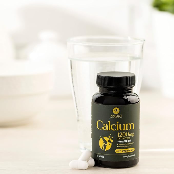 Calcium 1200 mg with Vitamin D3, 60 Tablets