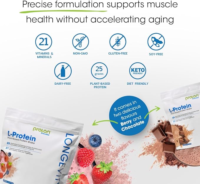 ProLon Longevity Plant Based Protein Powder 25g of 12 Packets