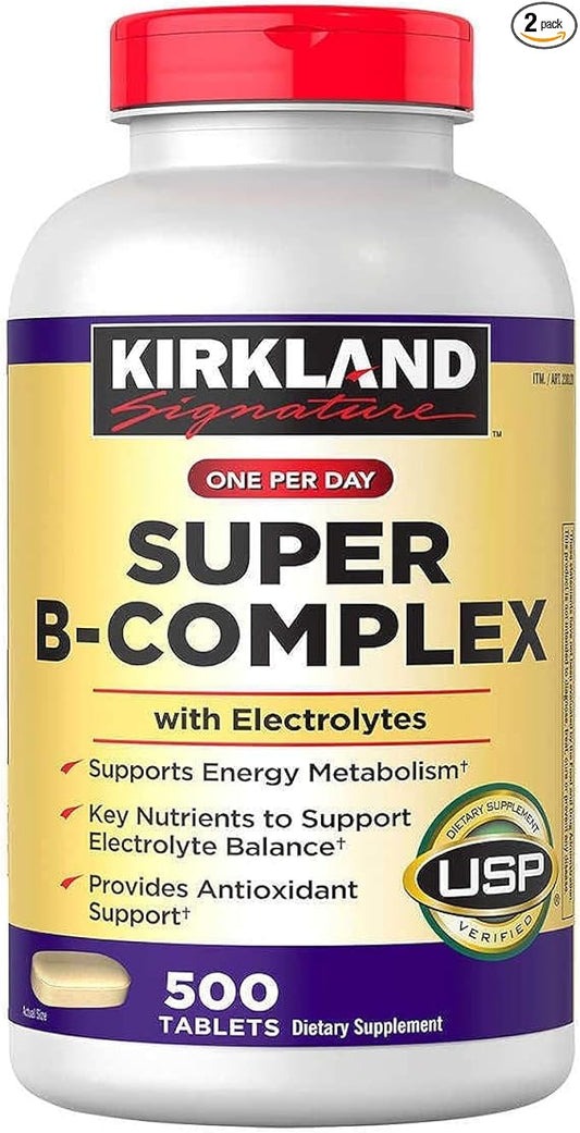 Kirkland Signature Super B-Complex (2-Pack) (2 x 500 Tablets)