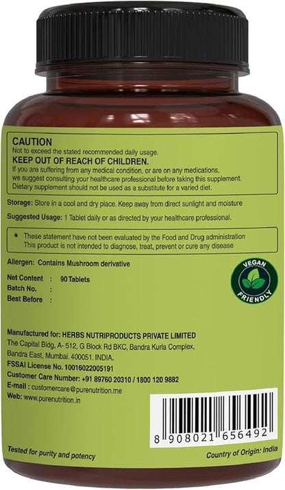 Pure Nutrition Whole Food Multivitamins 1500mg. All 90 Tablets 3 Months