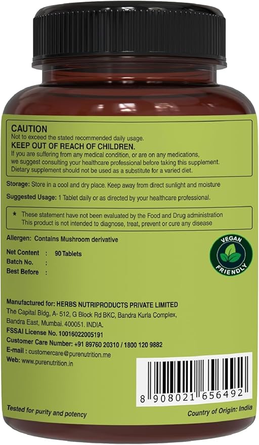 Pure Nutrition Whole Food Multivitamins 1500mg. All 90 Tablets 3 Months
