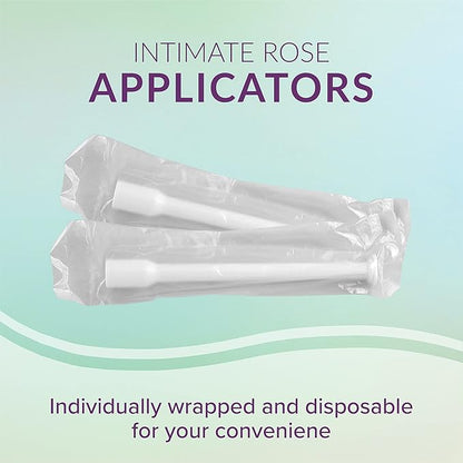 Intimate Rose 30 Count Vaginal Suppository Applicators, Individually Wrapped, Disposable Applicator - Fits Most Boric Acid Suppositories and More, from, Pack of 30
