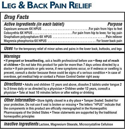 MagniLife Leg & Back Pain Relief, 125 Quick-Dissolve