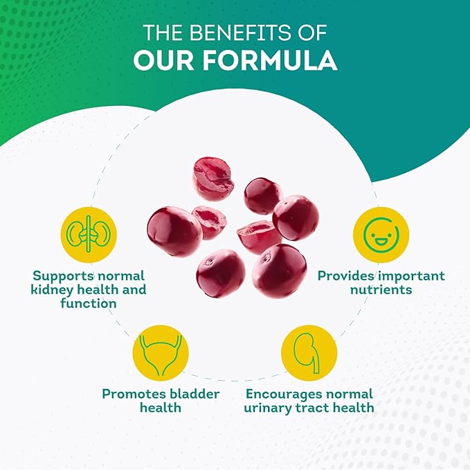 PurePremium Supplements - Kidney Support with Cranberry Extract & Astragalus - Kidney Cleanse Detox & Repair - Kidney Health Supplement for Urinary Tract, Bladder, Kidney Detox - 60 Cranberry Pills