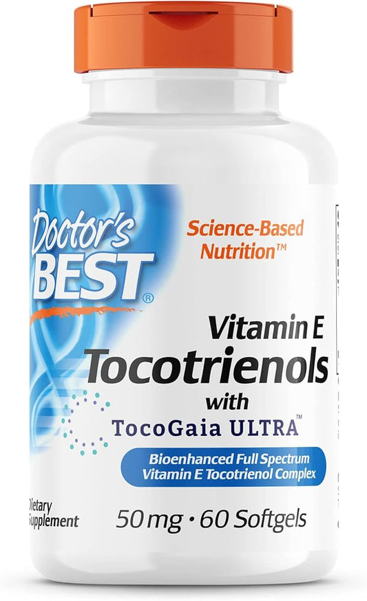 Doctor's Best Vitamin E Tocotrienols contains 60 Count