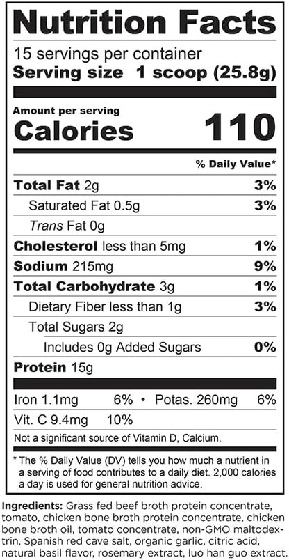 Ancient Nutrition Bone Broth Protein Powder, 15g Protein 15 Servings