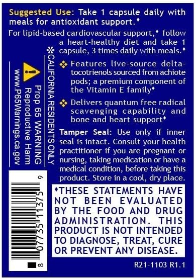 QNL Quantum Delta Tocotrienol 60 Plant-Source
