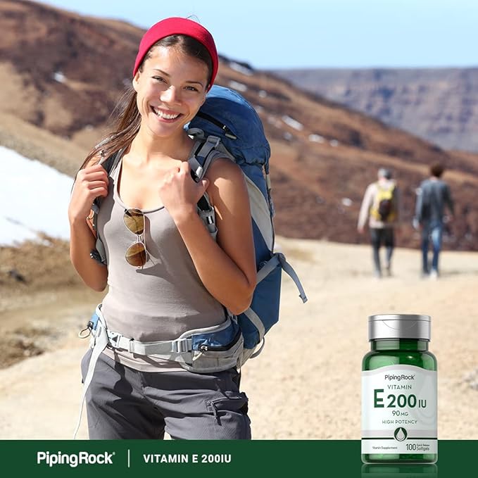 Piping Rock Vitamin E 200 IU 90mg | 100 Softgel